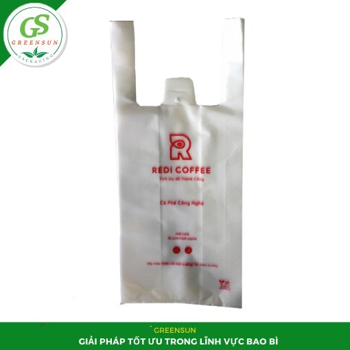 Túi tự phân hủy sinh học GreenSun dùng đựng đồ uống, thực phẩm mang đi